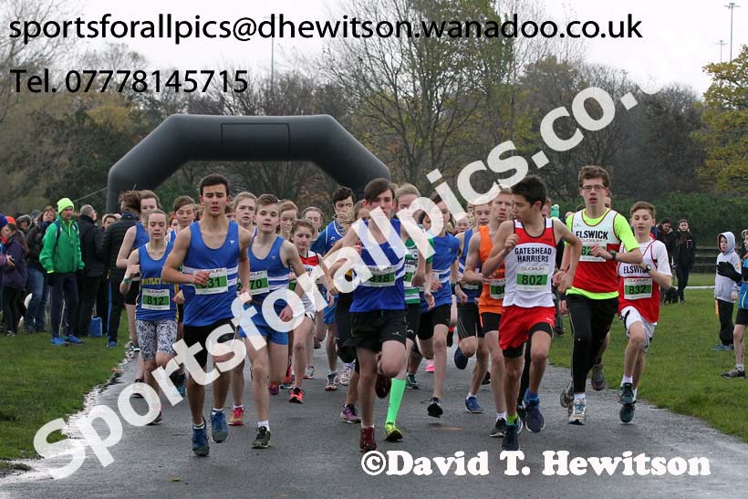 Under-15s Heaton Memorial Road Race, Town Moor, Newcastle. Photo: David T. Hewitson/Sports for All Pics